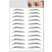 3D Waterproof Eyebrow Tattoo Sticker Hair-Like Natural Brows for Sparse Eyebrows - E12 V528-EYEBROWSTICKER-BLACK-E12-993675