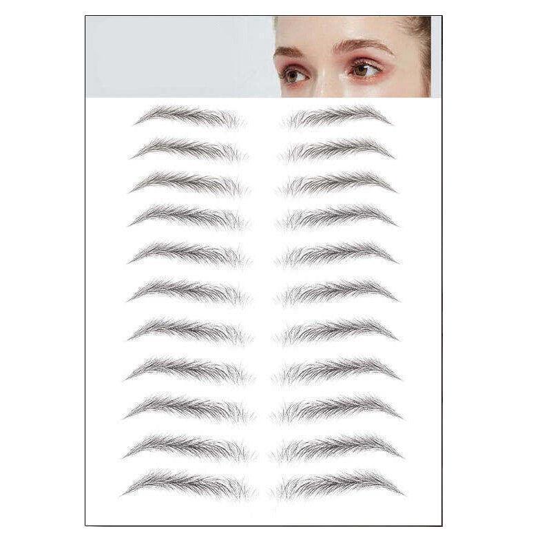 3D Waterproof Eyebrow Tattoo Sticker Hair-Like Natural Brows for Sparse Eyebrows - E13 V528-EYEBROWSTICKER-BLACK-E13-101438