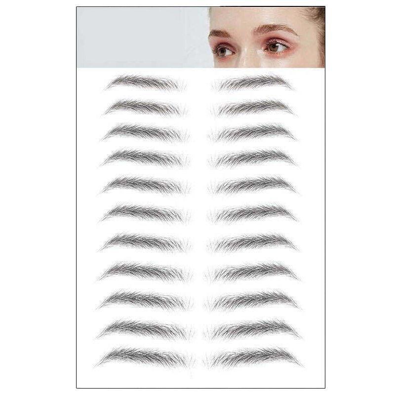 3D Waterproof Eyebrow Tattoo Sticker Hair-Like Natural Brows for Sparse Eyebrows - E13 V528-EYEBROWSTICKER-BLACK-E13-101438