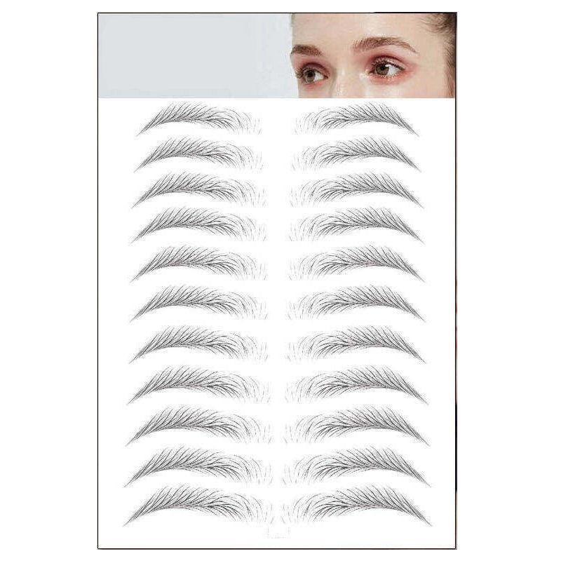 3D Waterproof Eyebrow Tattoo Sticker Hair-Like Natural Brows for Sparse Eyebrows - E13 V528-EYEBROWSTICKER-BLACK-E13-101438