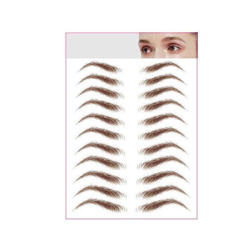 3D Waterproof Eyebrow Tattoo Sticker Hair-Like Natural Brows for Sparse Eyebrows - E13 V528-EYEBROWSTICKER-BLACK-E13-101438