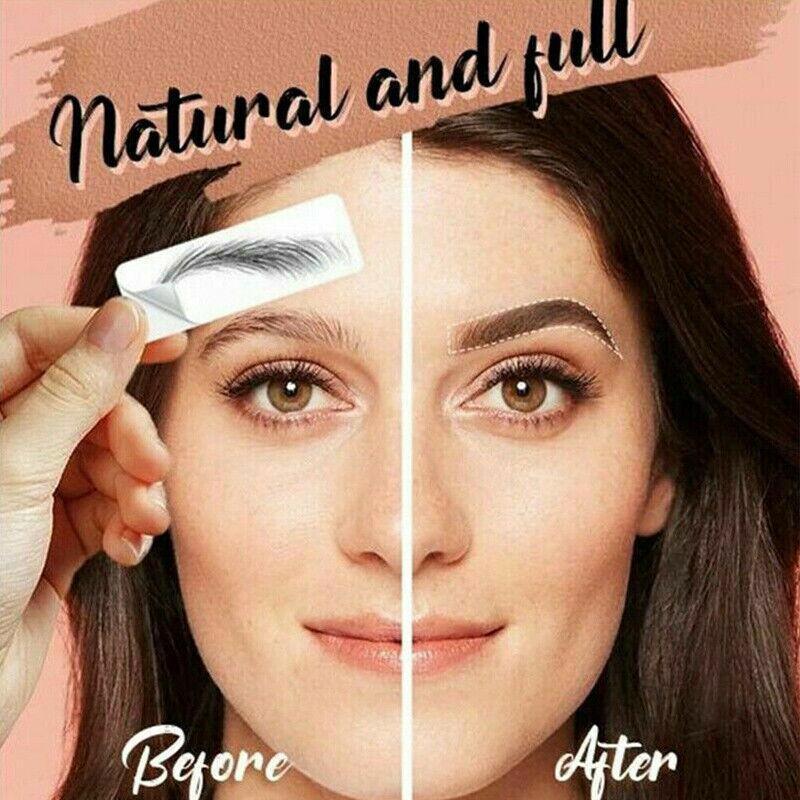 3D Waterproof Eyebrow Tattoo Sticker Hair-Like Natural Brows for Sparse Eyebrows - E14 V528-EYEBROWSTICKER-BLACK-E14-672331