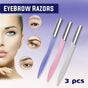 3 Piece Eyebrow Razor Kit for Women Facial Hair Removal and Brow Shaping V528-EYEBROWTRIMMER-23-117954