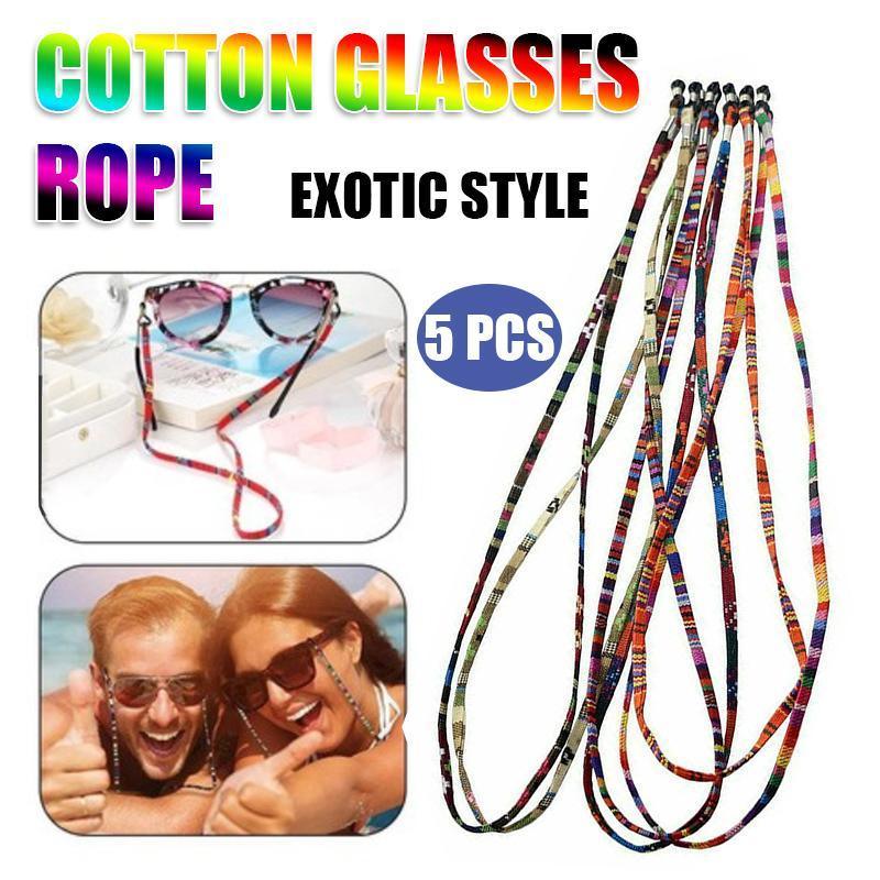 5 PCS Colorful Sunglasses Strap Eyeglass Chain Reading Glasses Holder Neck Cord V528-EYEGLASSCHAIN-5PCS-388355