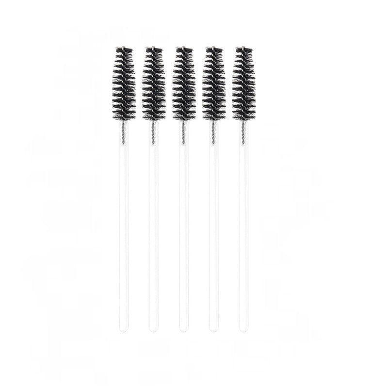 50X Disposable Mascara Wands Eyelash Brushes Applicator Lash Extension Brush - Red+Clear V528-EYELASHBRUSH-50-RED-525941