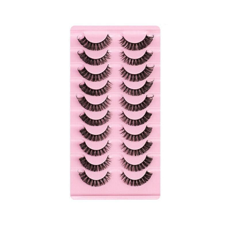 10 Pairs Russian D-Curl Mink False Eyelashes - Full & Curled - DH06-04 V528-EYELASHE-10PAIR-DH06-04-306471