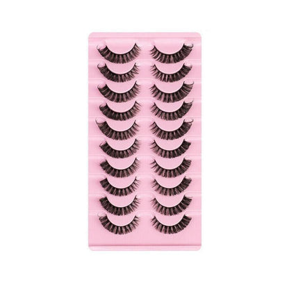 10 Pairs Russian D-Curl Mink False Eyelashes - Full & Curled - DH06-04 V528-EYELASHE-10PAIR-DH06-04-306471