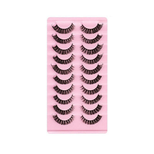 10 Pairs Russian D-Curl Mink False Eyelashes - Full & Curled - DH06-04 V528-EYELASHE-10PAIR-DH06-04-306471