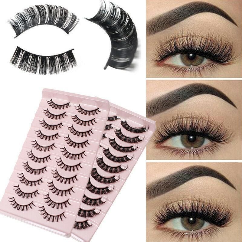 10 Pairs Russian D-Curl Mink False Eyelashes - Full & Curled - DH06-04 V528-EYELASHE-10PAIR-DH06-04-306471