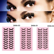 10 Pairs Russian D-Curl Mink False Eyelashes - Full & Curled - DH06-04 V528-EYELASHE-10PAIR-DH06-04-306471