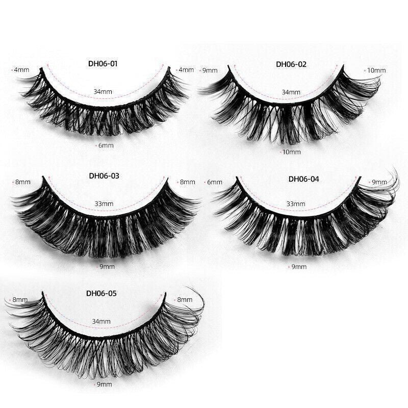 10 Pairs Russian D-Curl Mink False Eyelashes - Full & Curled - DH06-04 V528-EYELASHE-10PAIR-DH06-04-306471