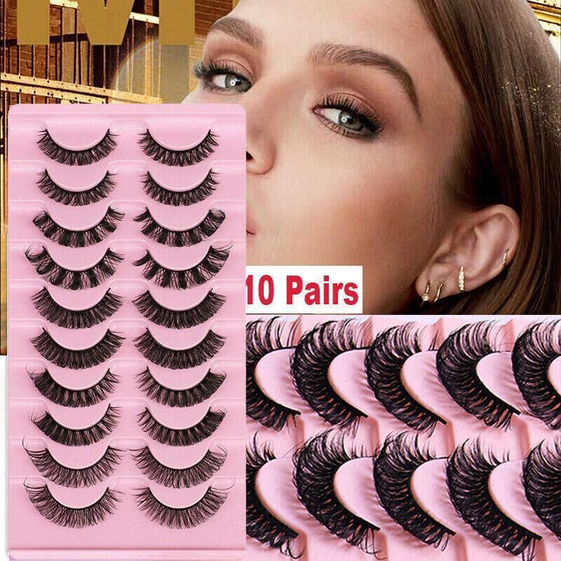 10 Pairs Russian D-Curl Mink False Eyelashes - Full & Curled - DH06-04 V528-EYELASHE-10PAIR-DH06-04-306471