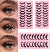 10 Pairs Russian D-Curl Mink False Eyelashes - Full & Curled - DH06-04 V528-EYELASHE-10PAIR-DH06-04-306471
