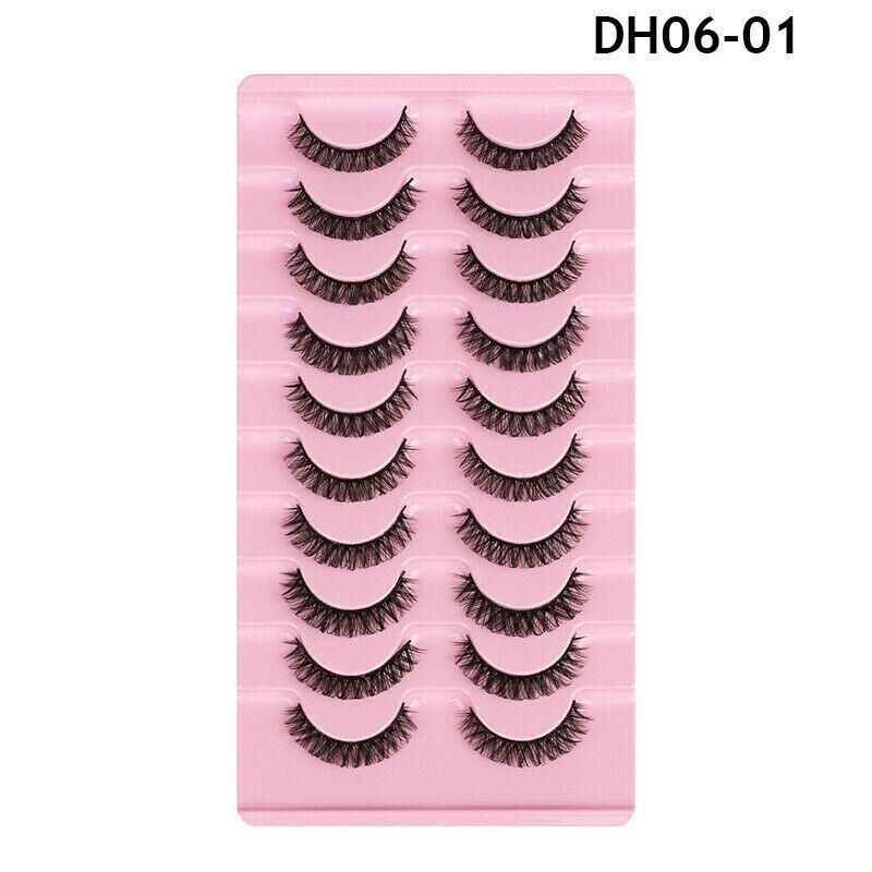 10 Pairs Russian D-Curl Mink False Eyelashes - Full & Curled - DH06-04 V528-EYELASHE-10PAIR-DH06-04-306471
