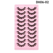 10 Pairs Russian D-Curl Mink False Eyelashes - Full & Curled - DH06-04 V528-EYELASHE-10PAIR-DH06-04-306471