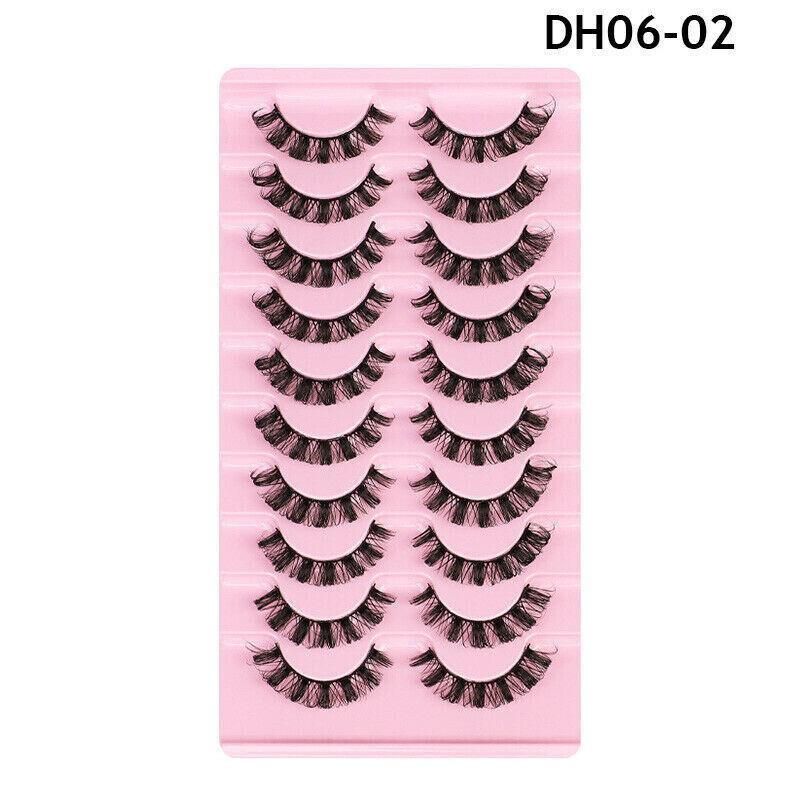 10 Pairs Russian D-Curl Mink False Eyelashes - Full & Curled - DH06-04 V528-EYELASHE-10PAIR-DH06-04-306471