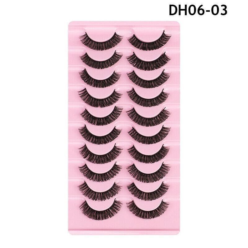 10 Pairs Russian D-Curl Mink False Eyelashes - Full & Curled - DH06-04 V528-EYELASHE-10PAIR-DH06-04-306471