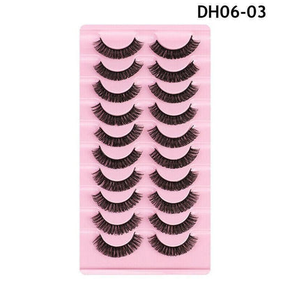 10 Pairs Russian D-Curl Mink False Eyelashes - Full & Curled - DH06-04 V528-EYELASHE-10PAIR-DH06-04-306471