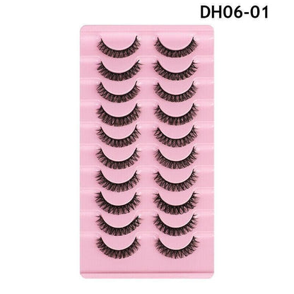 10 Pairs Russian D-Curl Mink False Eyelashes - Full & Curled - DH06-05 V528-EYELASHE-10PAIR-DH06-05-667092