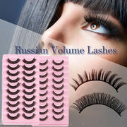 10 Pairs Russian D-Curl Mink False Eyelashes - Full & Curled - DH06-H5 V528-EYELASHE-10PAIR-DH06-H5-452648