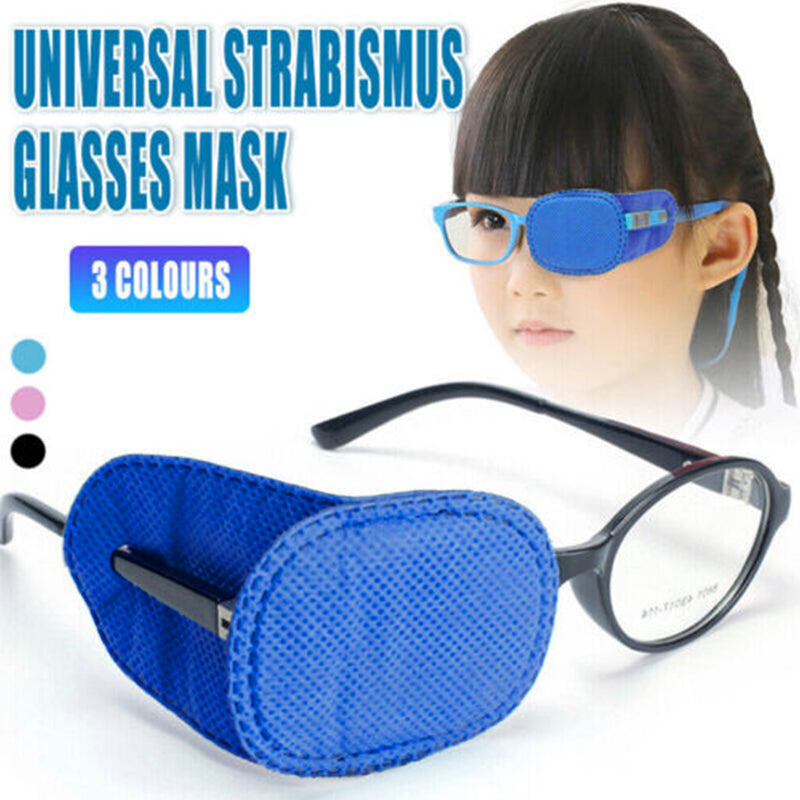 Universal Eye Patch Mask for Strabismus and Amblyopia Glasses Cover Training Aid - Pink V528-EYEMASK-PINK-83139