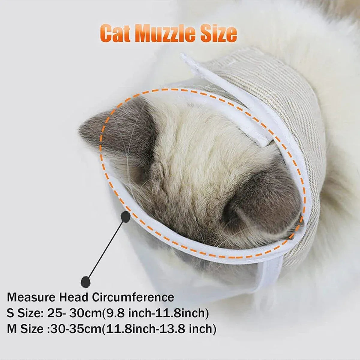 Breathable Pet Headgear Clear Cat Dog Mask Anti Bite Scratch Protective Gear - S V528-FACE-MASK-S-583402