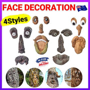 Old Man Tree Hugger Garden Peeker Yard Outdoor Sculpture Whimsical Face Decor - B V528-FACEDECORATION-B-737223