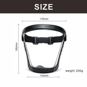 Super Protective Mask Anti-Fog Full Face Shield All-Inclusive For Men and Women - Black-1PC V528-FACESHIELD-BLACK-1PC-198463