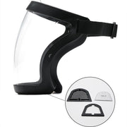 Super Protective Mask Anti-Fog Full Face Shield All-Inclusive For Men and Women - Black-1PC V528-FACESHIELD-BLACK-1PC-198463