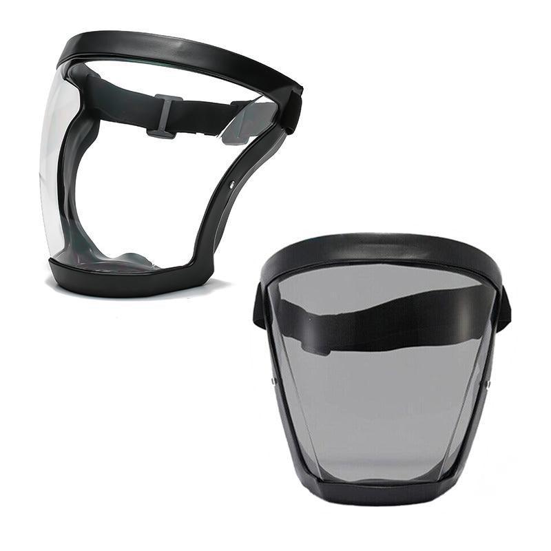 Super Protective Mask Anti-Fog Full Face Shield All-Inclusive For Men and Women - Black-2PC V528-FACESHIELD-BLACK-2PCS-489456