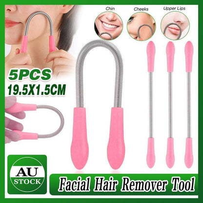 5X Hair Epilator Threading Facial Remover Roller Spring Face Smooth Tool Beauty V528-FACESMOOTHTOOL-5PCS-542293