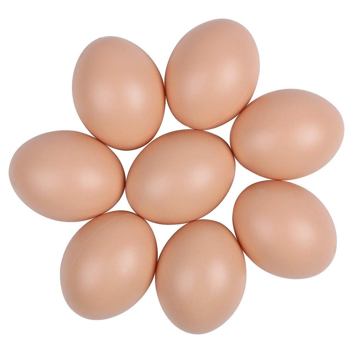 Plastic Painting Eggs DIY Toy Fake Eggs Colourful Drawing Craft Durable Egg - 6PCS V528-FAKE-EGG-6PCS-315587