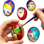 Plastic Painting Eggs DIY Toy Fake Eggs Colourful Drawing Craft Durable Egg - 6PCS V528-FAKE-EGG-6PCS-315587