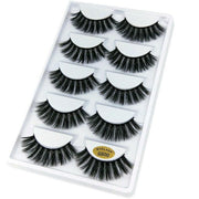 5 Pairs 3D Natural Thick False Fake Eyelashes Eye Lashes Mink Makeup Extension - G805 V528-FAKEEYELASHE-5PAIR-G805-633982