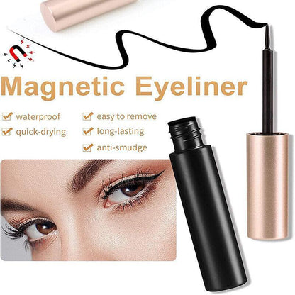 Magnetic False Eyelashes Natural Eye Lashes Extension Liquid Eyeliner Tweezer - Model 14 V528-FALSEEYELASHES-014-563736