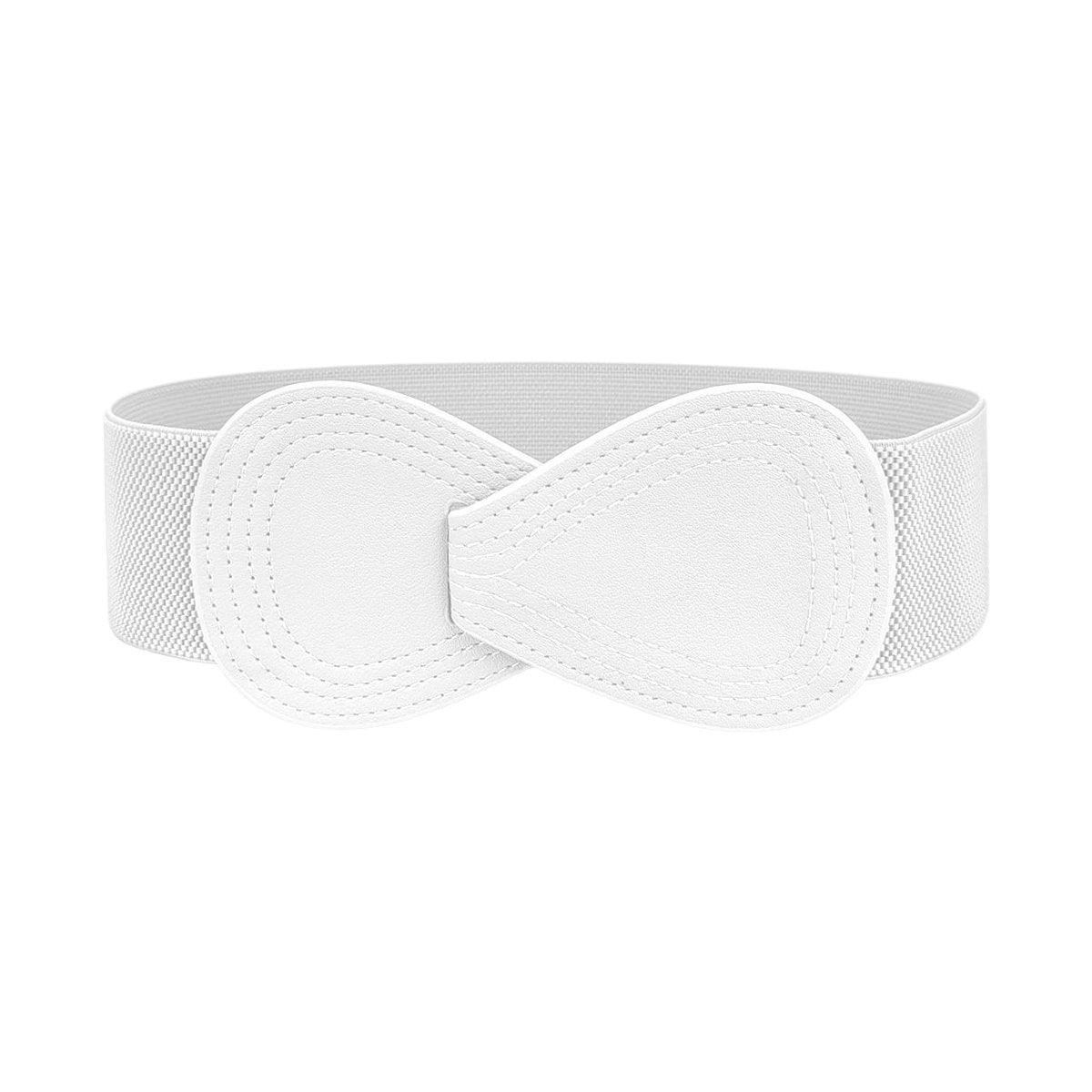 Fashion Belt Red Elastic Waist Cover Wide Belt Women Black Elastic Bow Decoration - Blue V528-FASHION-BELT-70CM-BLUE-114756
