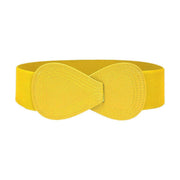 Fashion Belt Red Elastic Waist Cover Wide Belt Women Black Elastic Bow Decoration - Camel V528-FASHION-BELT-70CM-CAMEL-553480