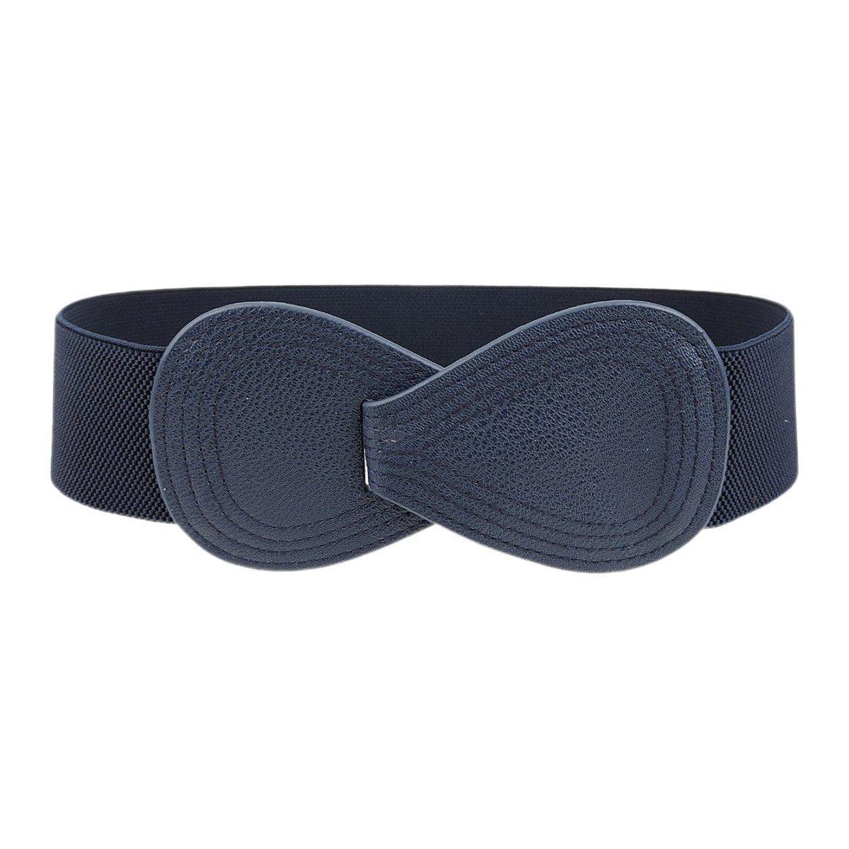 Fashion Belt Red Elastic Waist Cover Wide Belt Women Black Elastic Bow Decoration - Camel V528-FASHION-BELT-70CM-CAMEL-553480