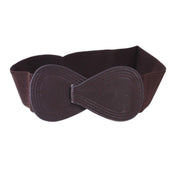 Fashion Belt Red Elastic Waist Cover Wide Belt Women Black Elastic Bow Decoration - Camel V528-FASHION-BELT-70CM-CAMEL-553480