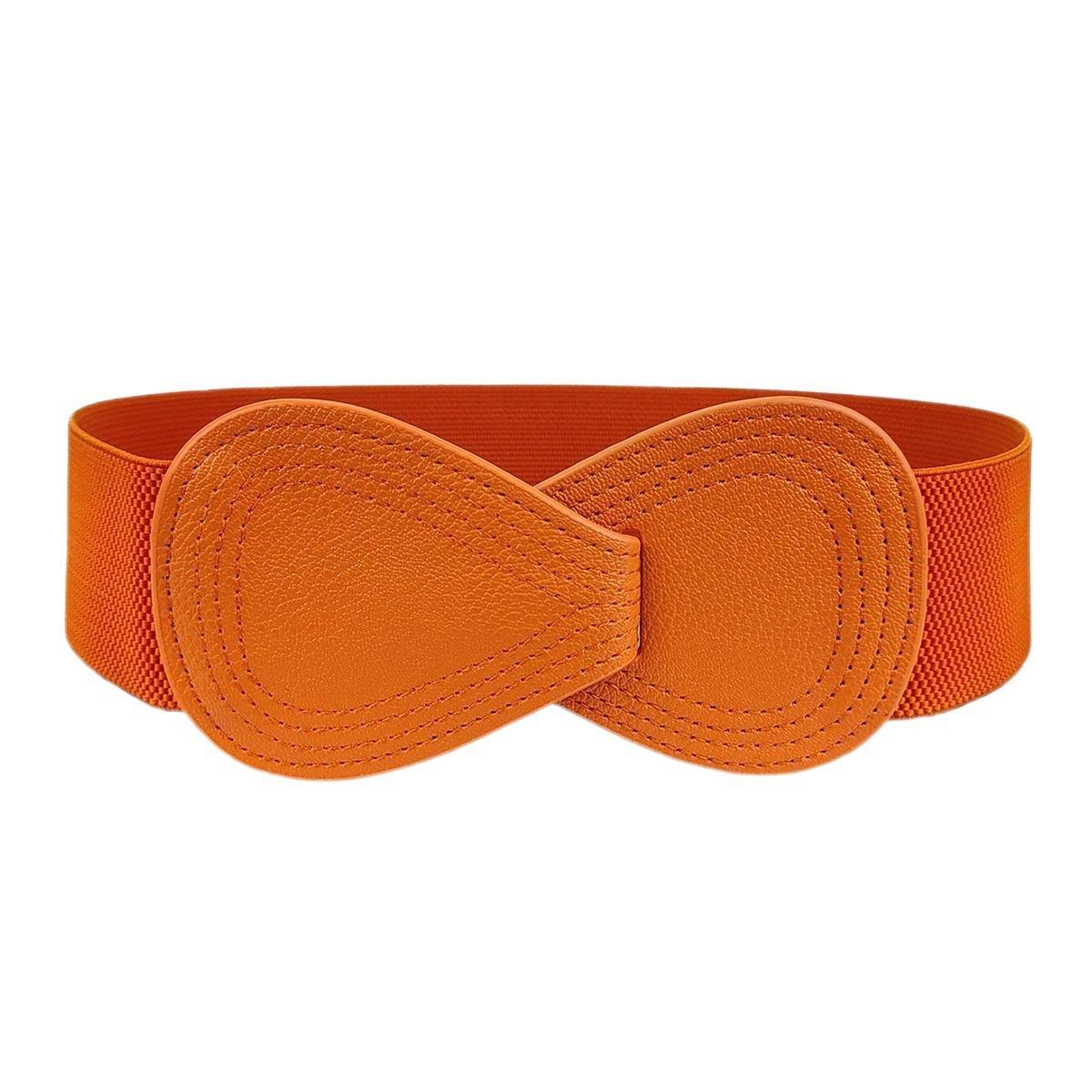 Fashion Belt Red Elastic Waist Cover Wide Belt Women Black Elastic Bow Decoration - Grey V528-FASHION-BELT-70CM-GREY-717288