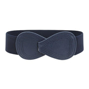 Fashion Belt Red Elastic Waist Cover Wide Belt Women Black Elastic Bow Decoration - White V528-FASHION-BELT-70CM-WHITE-198293