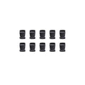 10pcs Black Plastic Buckle Clips for School Bag Backpack Strap Multifunctional - 32mm V528-FASTENER-32MM-10PCS-901149