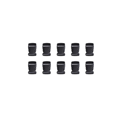 10pcs Black Plastic Buckle Clips for School Bag Backpack Strap Multifunctional - 32mm V528-FASTENER-32MM-10PCS-901149
