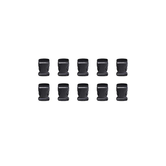 10pcs Black Plastic Buckle Clips for School Bag Backpack Strap Multifunctional - 32mm V528-FASTENER-32MM-10PCS-901149