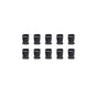 10pcs Black Plastic Buckle Clips for School Bag Backpack Strap Multifunctional - 32mm V528-FASTENER-32MM-10PCS-901149