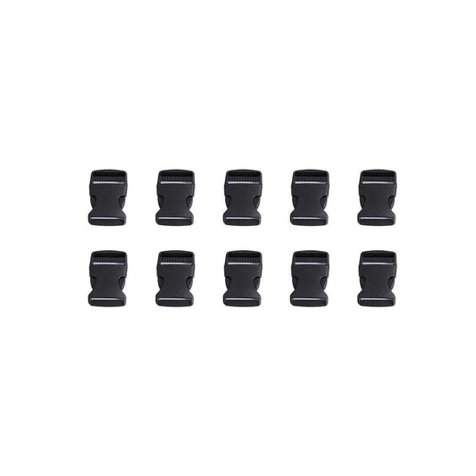 10pcs Black Plastic Buckle Clips for School Bag Backpack Strap Multifunctional - 38mm V528-FASTRNER-38MM-10PCS-608120