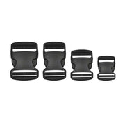 10pcs Black Plastic Buckle Clips for School Bag Backpack Strap Multifunctional - 38mm V528-FASTRNER-38MM-10PCS-608120