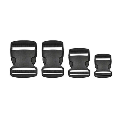 10pcs Black Plastic Buckle Clips for School Bag Backpack Strap Multifunctional - 38mm V528-FASTRNER-38MM-10PCS-608120
