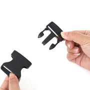 10pcs Black Plastic Buckle Clips for School Bag Backpack Strap Multifunctional - 38mm V528-FASTRNER-38MM-10PCS-608120