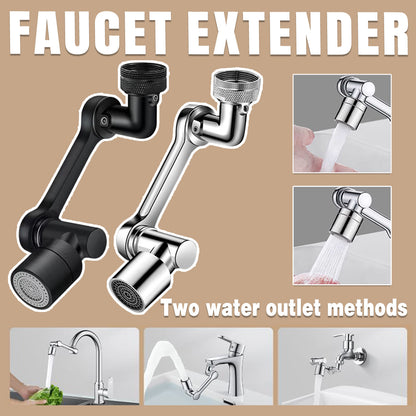 Multifunction Mechanical Arm Faucet Extender Rotatable Sink Tap Adapter Joint - Black V528-FAUCET-EXTENDER-BLACK-113667